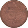 Монета. Франция. 2 цента 2007 год. ав.