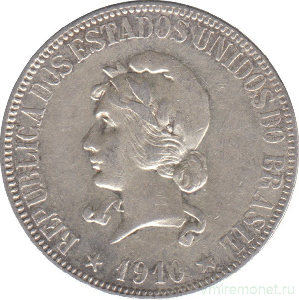 Монета. Бразилия. 1000 рейсов 1910 год.