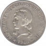 Монета. Бразилия. 1000 рейсов 1910 год. ав.