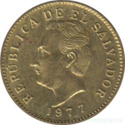 Монета. Сальвадор. 1 сентаво 1977 год.