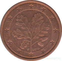 Монета. Германия. 1 цент 2015 год. (F).