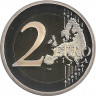 Монета. Монако. 2 евро 2018 год. 250 лет со дня рождения Франсуа Жозеф Бозио. (в коробке).