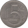 Монета. Чехословакия. 5 крон 1938 год. рев.