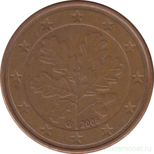 Монета. Германия. 5 центов 2006 год (G).