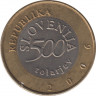 Монета. Словения. 500 толаров 2006 год. 250 лет со дня рождения Антона Томажа Линхарта. рев.