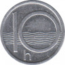  Монета. Чехия. 10 геллеров 1995 год. рев.