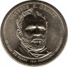 Аверс.Монета. США. 1 доллар 2011 год. Президент США № 18, Улисс С. Грант. Монетный двор D.
