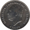 Монета. Самоа. 20 сене 2006 год. ав.