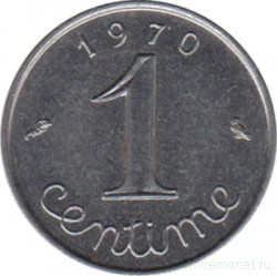Монета. Франция. 1 сантим 1970 год.