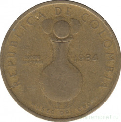 Монета. Колумбия. 20 песо 1984 год.