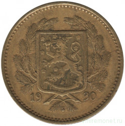Монета. Финляндия. 5 марок 1930 год.