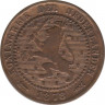 Монета. Нидерланды. 1 цент 1878 год. ав.