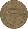 Монета. Мадагаскар. 10 франков 1980 год. рев.