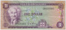 Банкнота. Ямайка. 1 доллар 1970 год. ав.