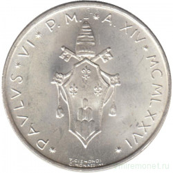 Монета. Ватикан. 500 лир 1976 год.      
