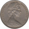 Монета. Австралия. 20 центов 1972 год. ав.