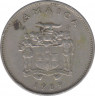 Монета. Ямайка. 20 центов 1989 год. ав.