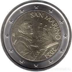 Монета. Сан-Марино. 2 евро 2024 год.