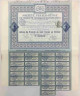 Акция. Франция. Париж. "Societe Franco-Russe de Produits Chimiques and d'Explosifs". Акция 100 франков 1895 год. С 31-м купоном.
