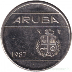 Монета. Аруба. 10 центов 1987 год.
