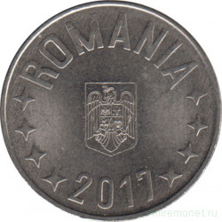 Монета. Румыния. 10 бань 2017 год.