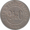 Монета. Колумбия. 2 1/2 сентаво 1886 год. ав.