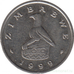 Монета. Зимбабве. 5 центов 1999 год.