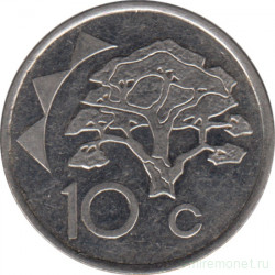 Монета. Намибия. 10 центов 2012 год.