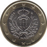 Монета. Сан-Марино. 1 евро 2014 год. ав.