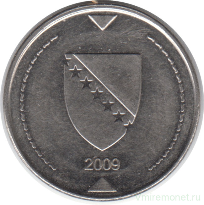 Монета. Босния и Герцеговина. 1 конвертируемая марка 2009 год.
