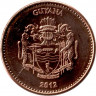 Монета. Гайана. 5 долларов 2012 год.