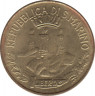  Монета. Сан-Марино. 20 лир 1982 год. рев.