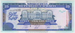Банкнота. Гаити. 25 гурдов 2000 год. Тип 266а.