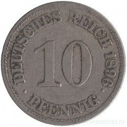 Монета. Германская империя. 10 пфеннигов 1896 год. (E). 