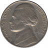 Монета. США. 5 центов 1973 год. ав.