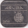 Монета. Аруба. 50 центов 2015 год.