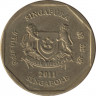 Монета. Сингапур. 1 доллар 2011 год. ав.