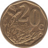 Монета. Южно-Африканская республика (ЮАР). 20 центов 2013 год. рев.