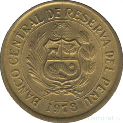 Монета. Перу. 5 солей 1978 год.