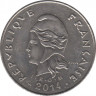 Монета. Французская Полинезия. 50 франков 2014 год. ав.