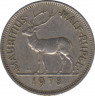 Монета. Маврикий. 1/2 рупии 1978 год. ав.