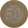  Монета. Турция. 50 курушей 2006 год. ав.