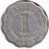Монета. Белиз. 1 цент 1976 год. Алюминий.