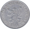  Монета. Чехословакия. 10 геллеров 1954 год. ав.