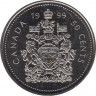 Монета. Канада. 50 центов 1999 год. ав.
