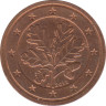 Монета. Германия. 2 цента 2012 год. (G). ав.