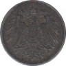 Монета. Германия (Германская империя 1871-1922). 5 пфеннигов 1917 год. (J). рев.