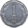 Монета. Чили. 1 песо 2002 год. ав.