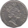 Монета. Фиджи. 50 центов 1987 год. рев.