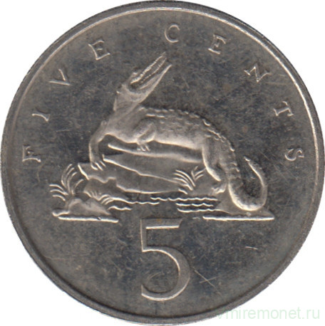 Монета. Ямайка. 5 центов 1977 год.